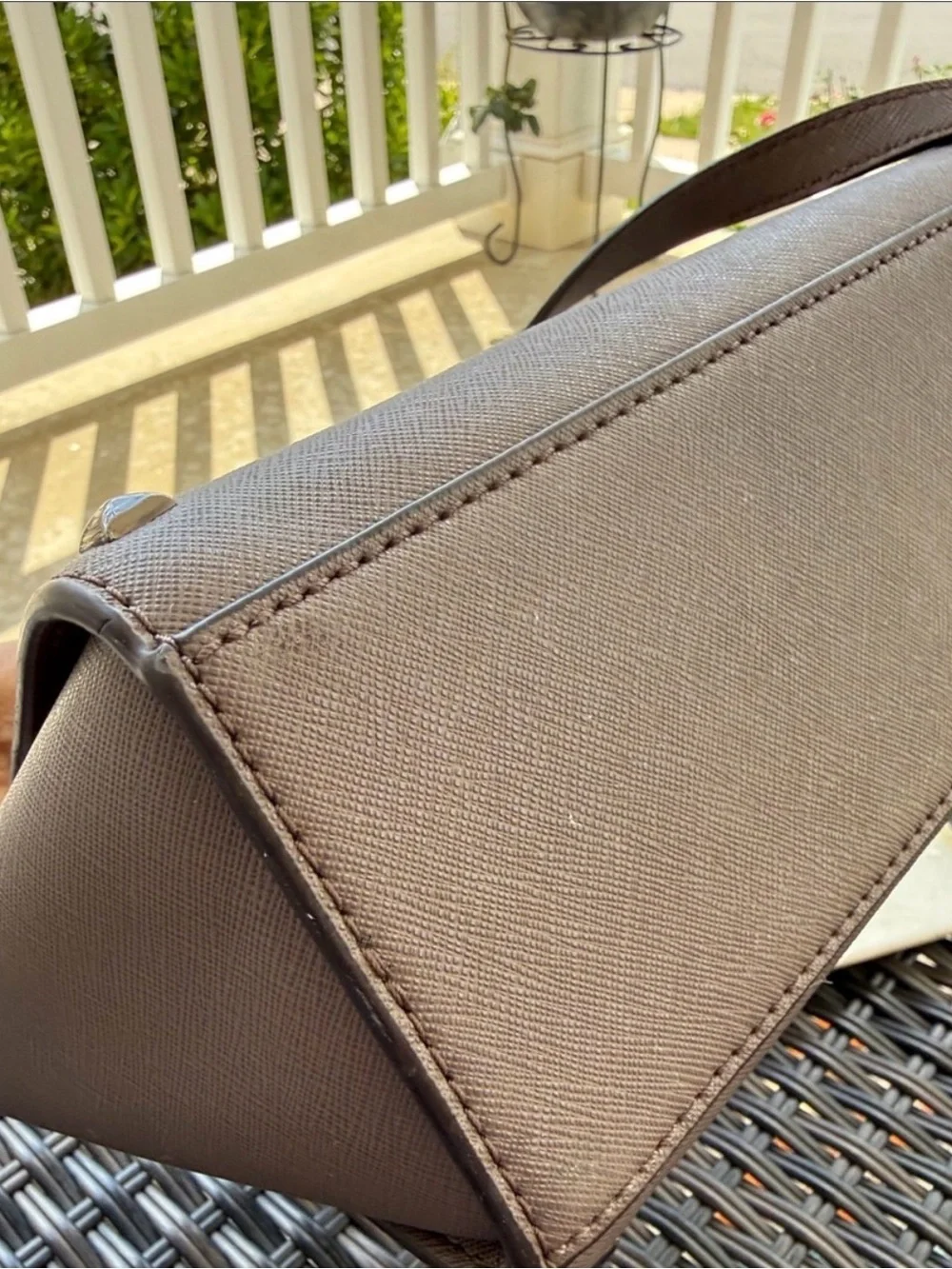 **20% OFF-1 DAY ONLY!! Michael Kors Brown Studded Crossbody Bag
